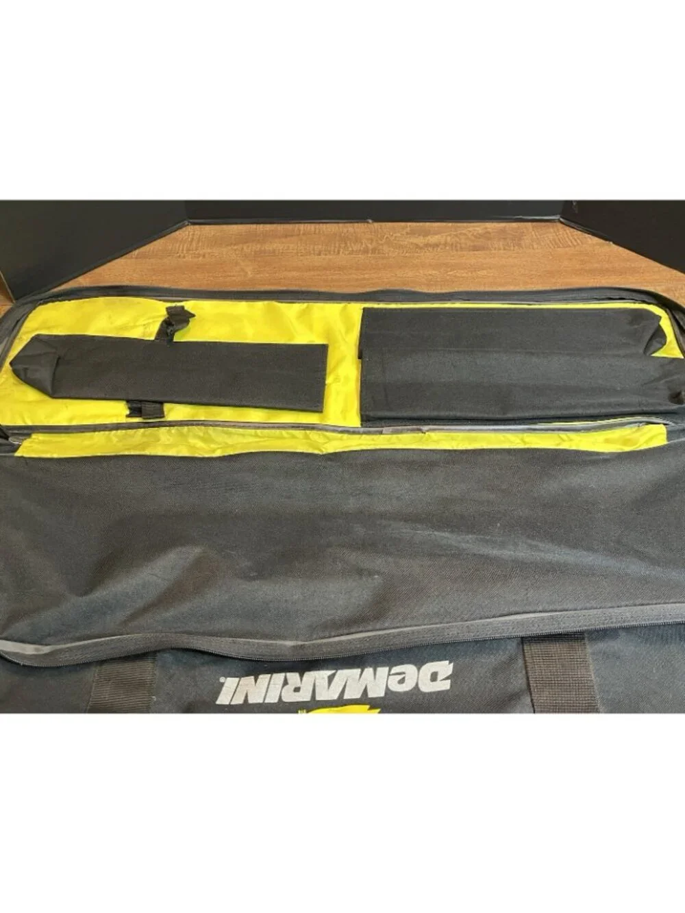 DeMarini Baseball Softball Duffle Equipment Bat Storage Bag Black Yellow 35